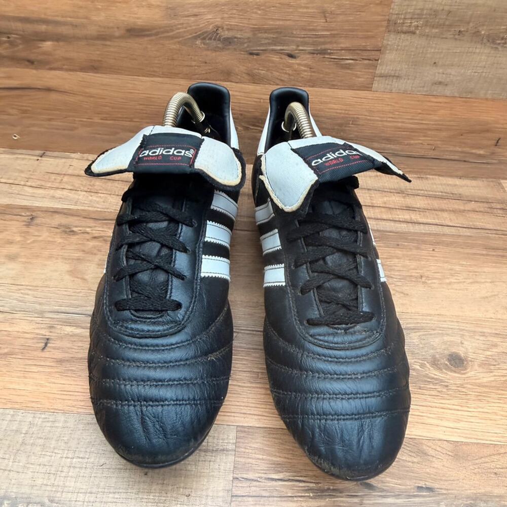 Adidas men size 10 black World Cup SG 2009 Germany Football Boots Soccer Cleats - Picture 8 of 10